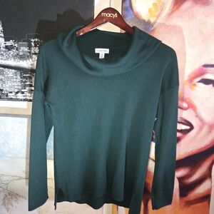 Calvin Klein Women's Green Cowl Neck Sweater